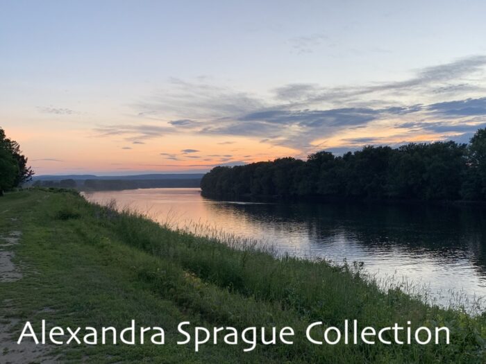 Sunset Over the Connecticut River in Hadley, MA